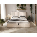 Günstiges Polsterbett Creme Schlafzimmer